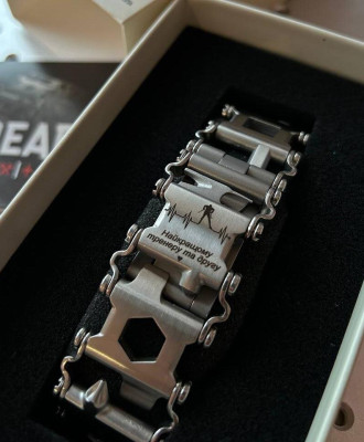 Іменний Браслет-мультитул Leatherman Tread Stainless Steel