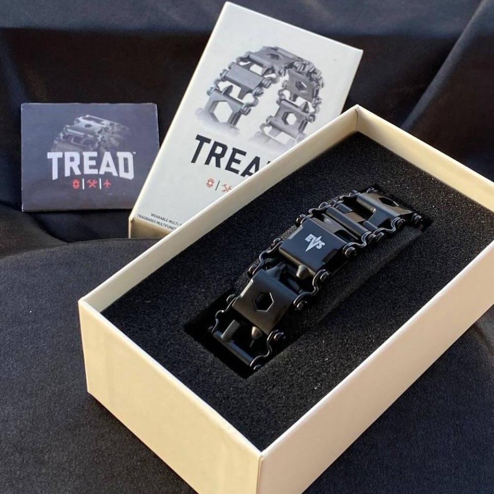 Іменний Браслет-мультитул Leatherman Tread Black