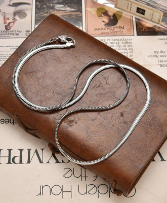 Серебряная цепочка итальянского плетения Снейк 3мм