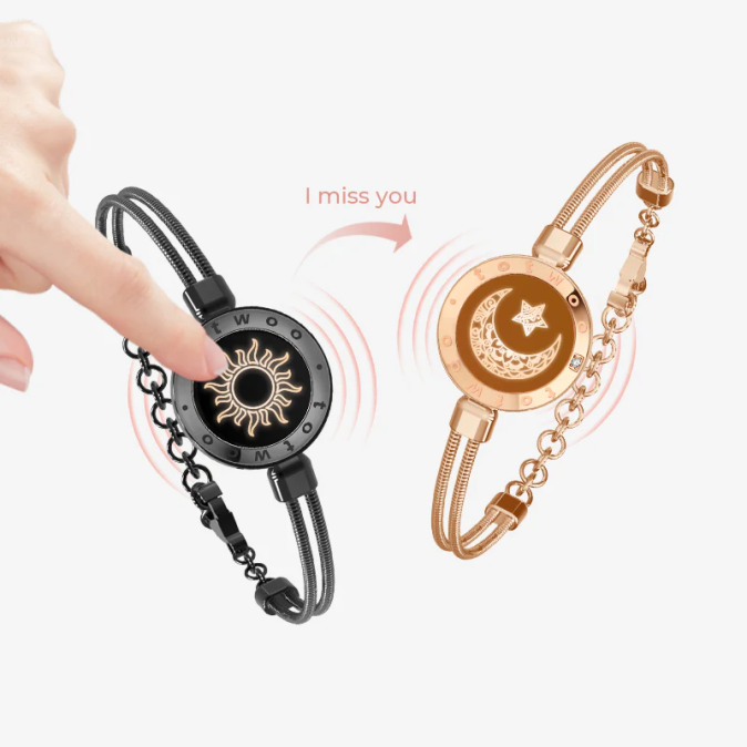 Парні розумні браслети Totwoo з функцією "Зв'язок на відстані"