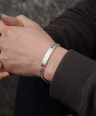 Срібний браслет Gucci AAA 925 проби колекції Military