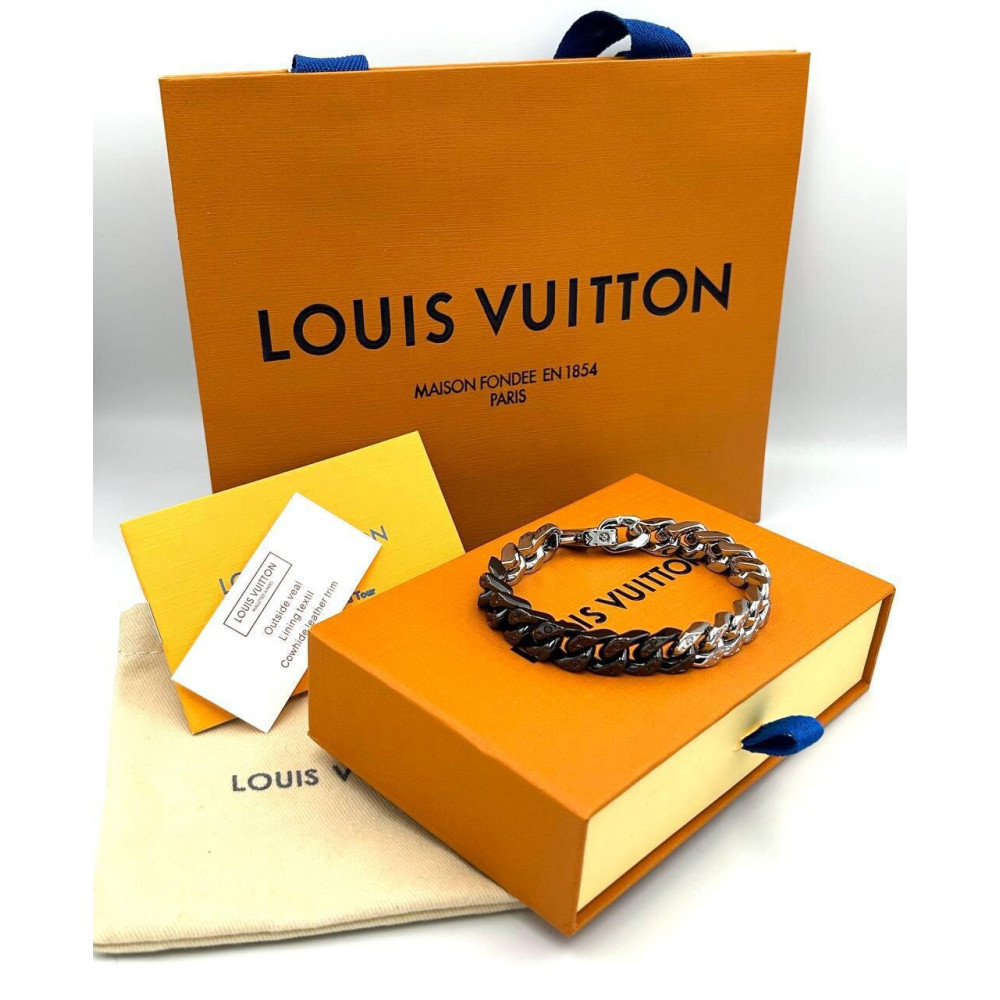 Титановий Браслет LV Chain Links з гальванічною обробкою