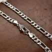 Серебряная цепочка 925 пробы плетение картье 5мм 32г.