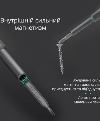 Подарочный набор магнитных бит - отверток с собственным дизайном 49в1