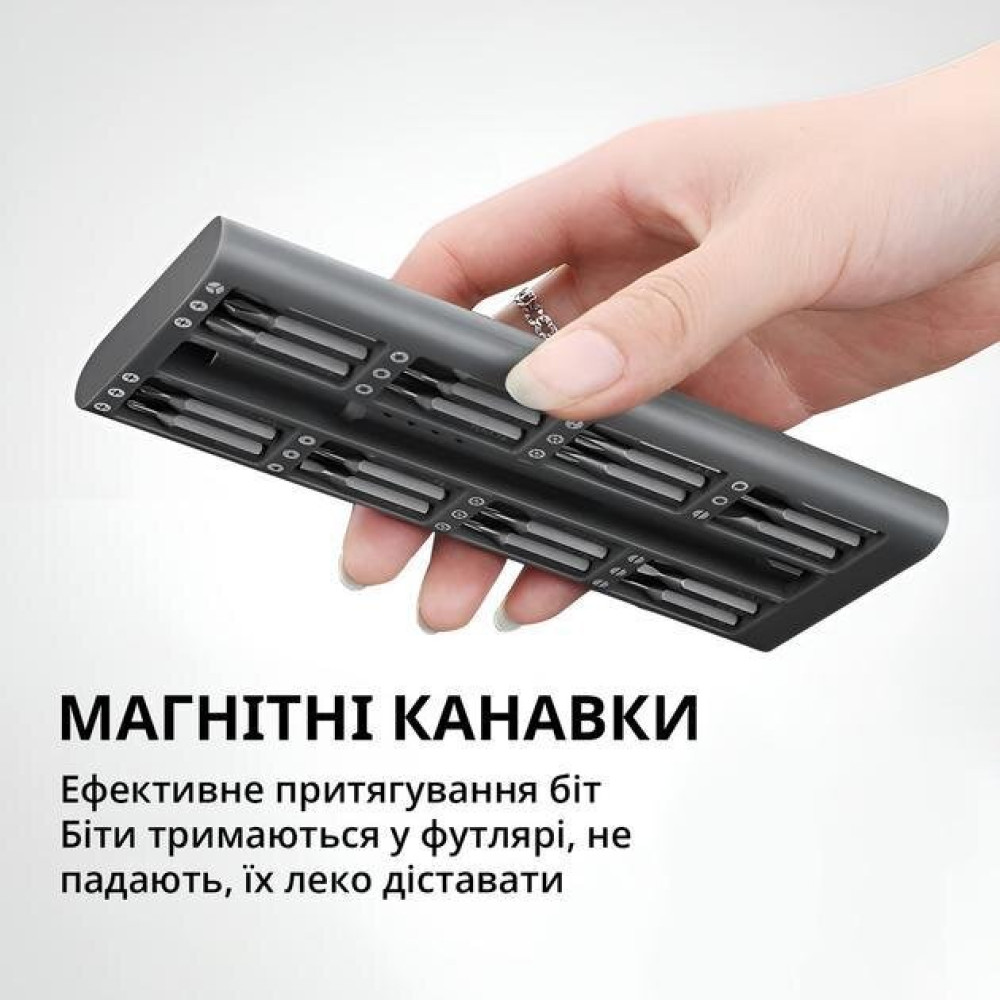 Подарочный набор  магнитных бит - отверток с собственным дизайном 49в1 