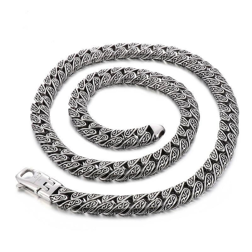 Мужская премиум цепочка  Именная из медицинской стали 316L под  серебро